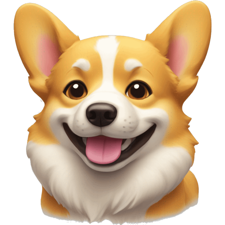 yellow happy corgi emoji