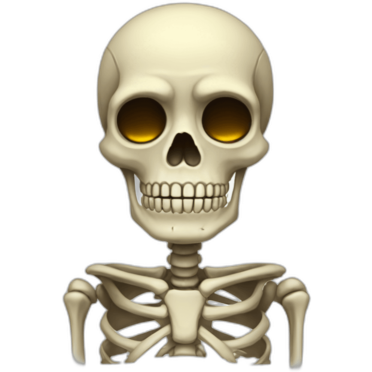 skeleton beeing sad simple emoji