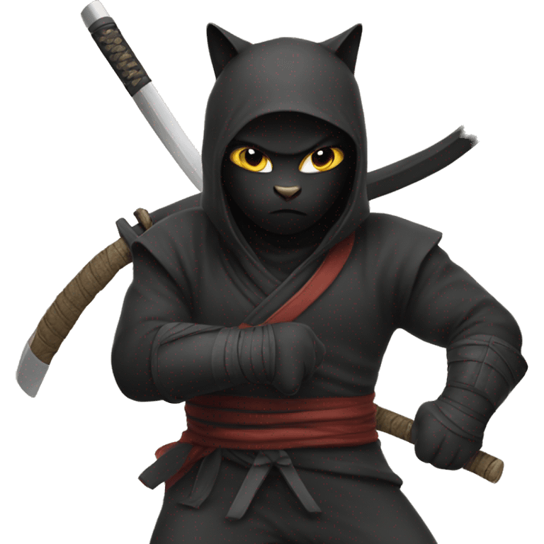 Cat ninja emoji