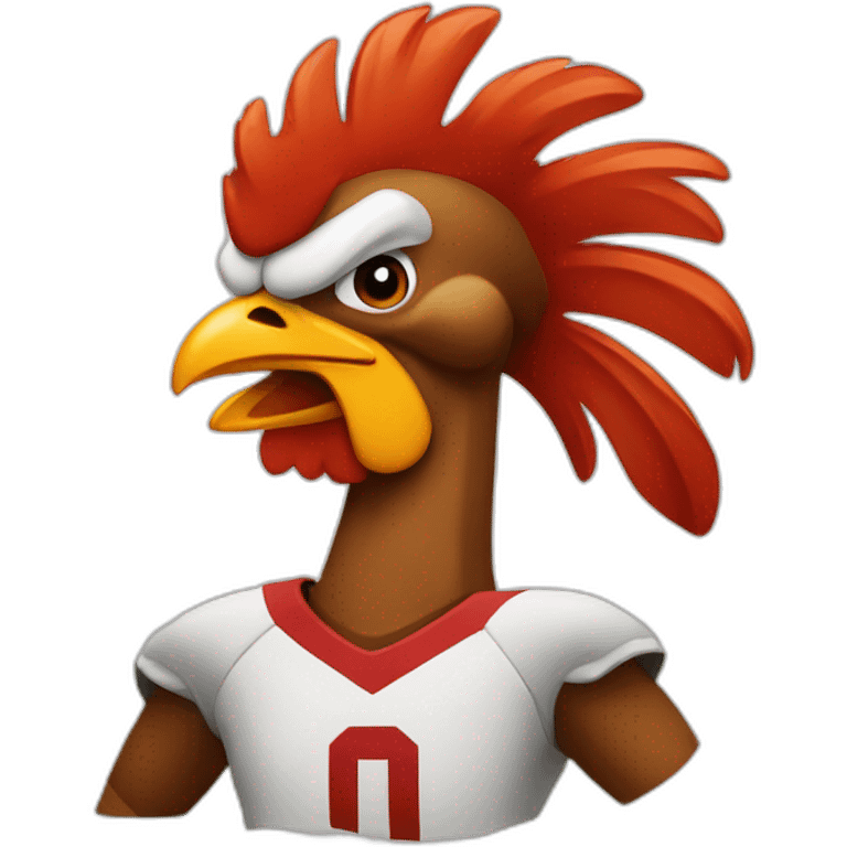 rooster footbol player emoji