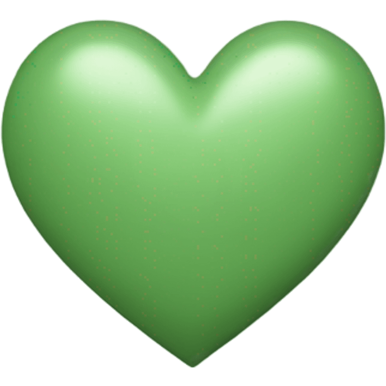 sage green heart emoji emoji