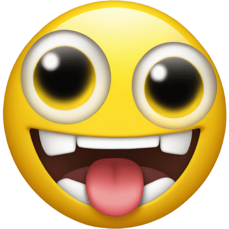 Yellow emoji with tongue out  emoji