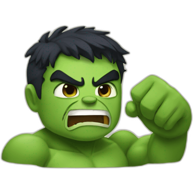 hulk with hook from christmas emoji