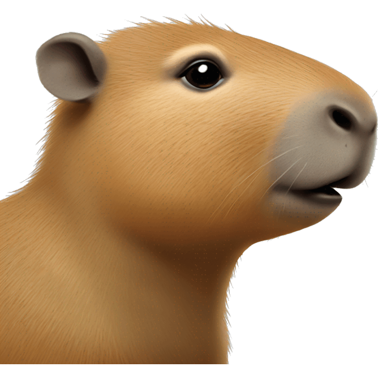 capybara baby looking left emoji