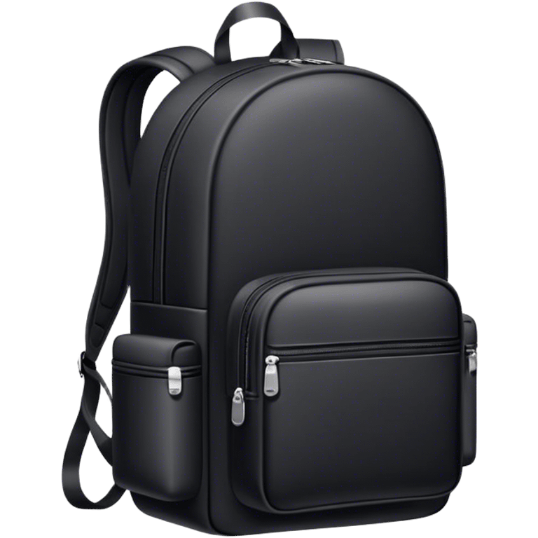 create an emoji of a black backpack emoji