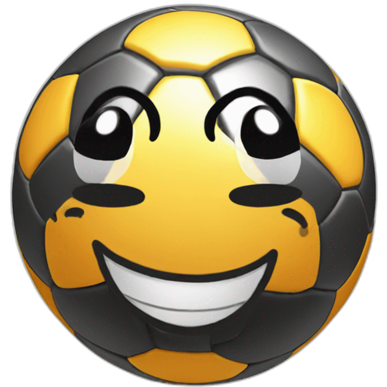 smiling soccer ball emoji