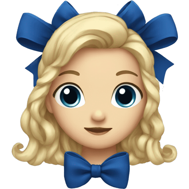 Dark Blue bow emoji