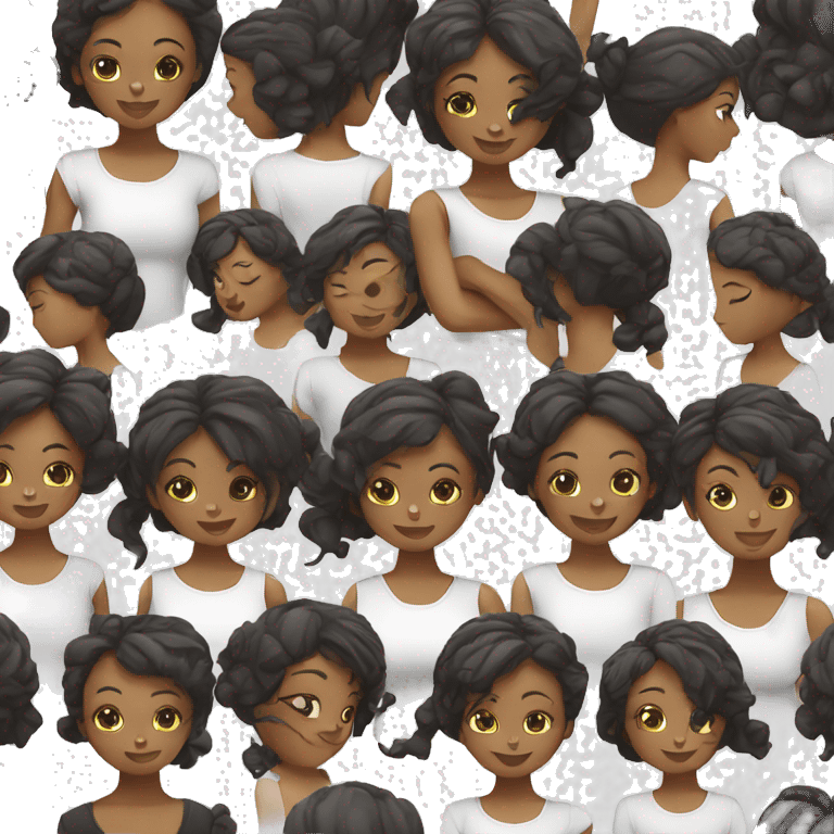 Pilates black girl  emoji