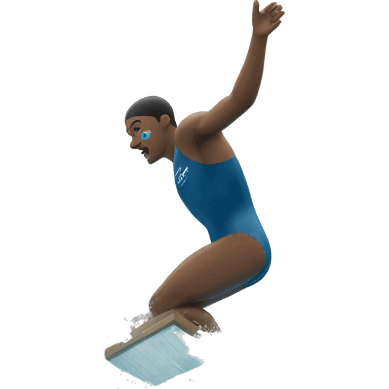 swimmer diving off block emoji