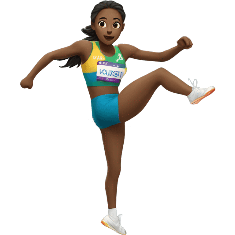 summer olympics girl hurdles emoji