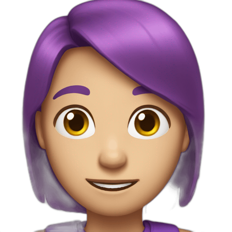 Purple raibow friends  emoji