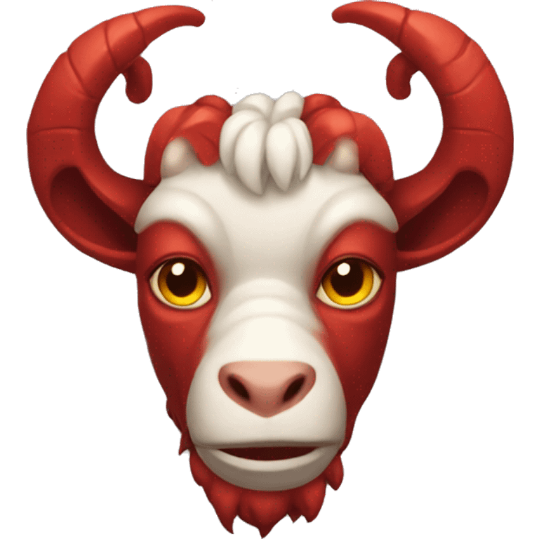 Red Goat demon emoji