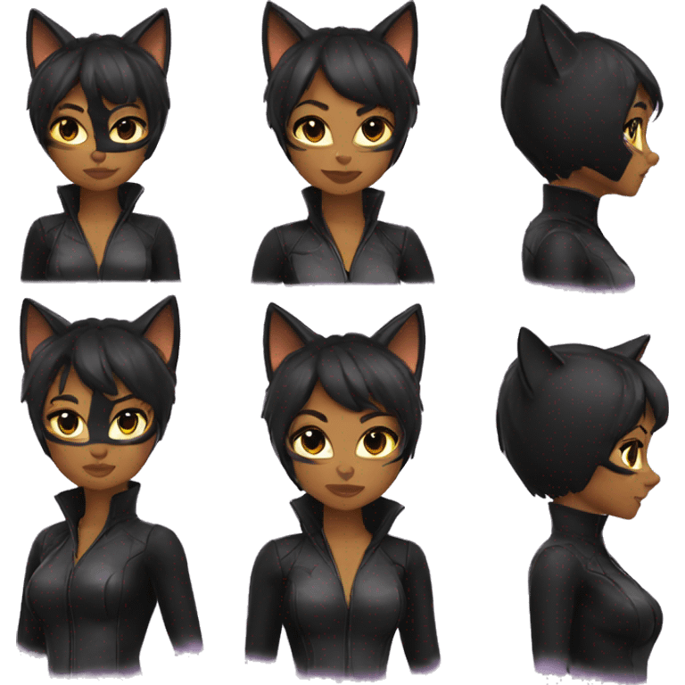 a cat woman emoji