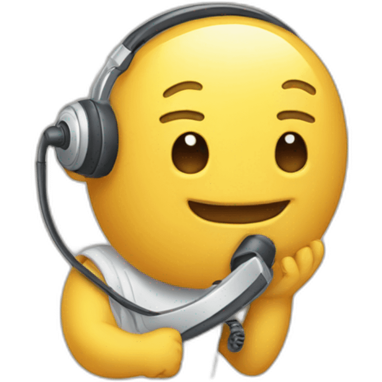 support téléphonique emoji