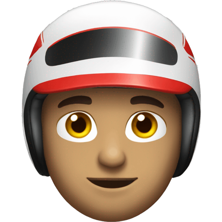 ferrari male racecar driver with helmet emoji