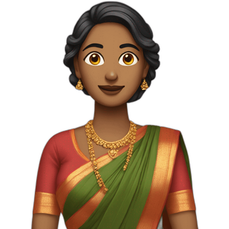 women with saree emoji