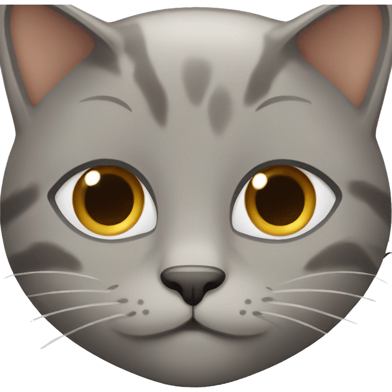 Female gray and brown cat  emoji