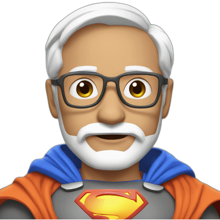 Modi super man emoji