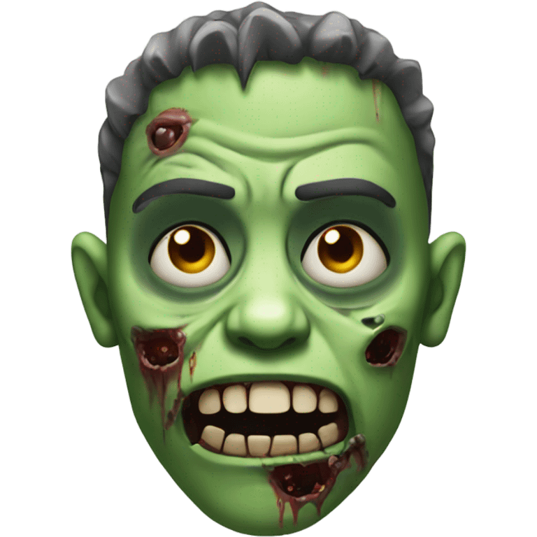 Zombie with face piercings emoji