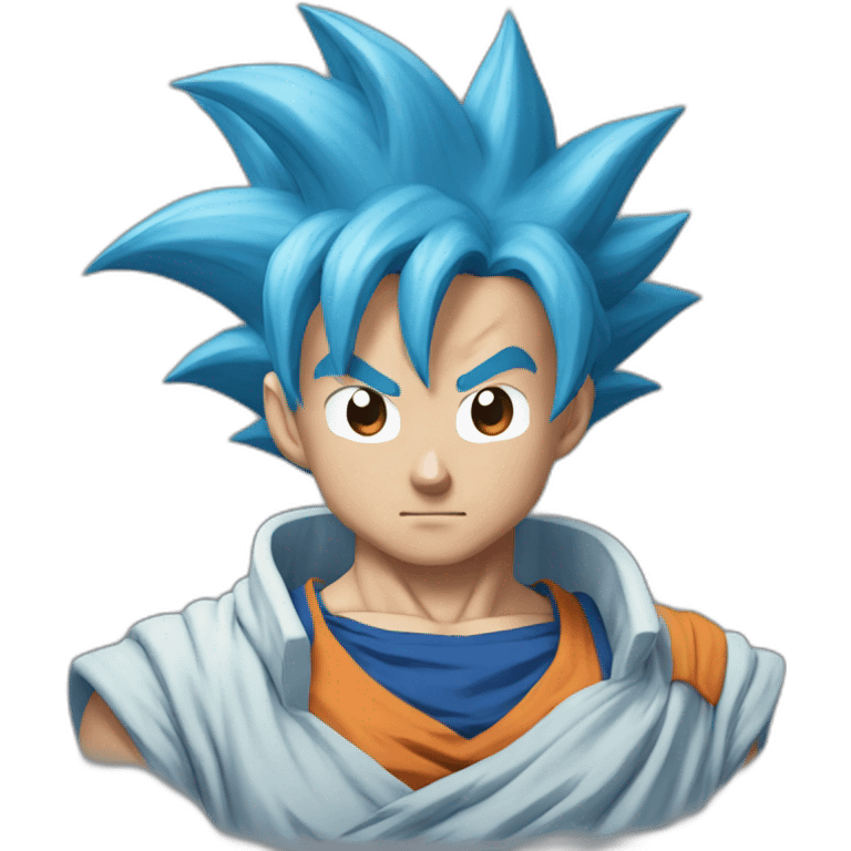 goku with blue hair  emoji