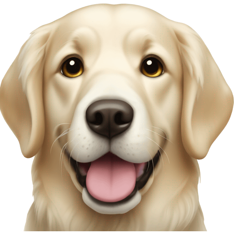 English cream retriever  emoji