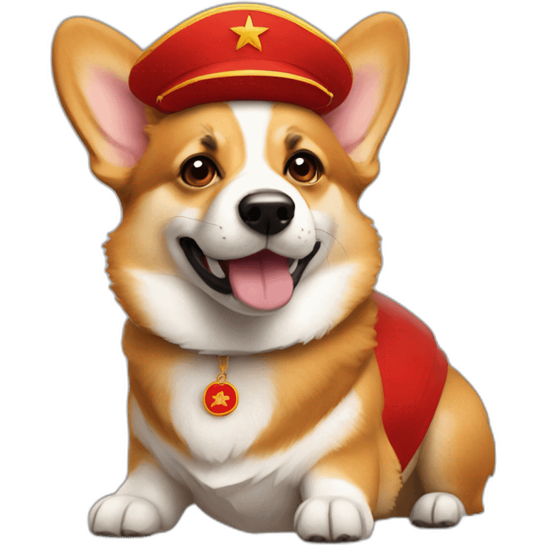 Communist corgi emoji