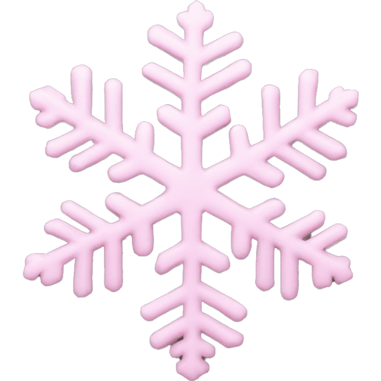 pastel pink snowflake  emoji