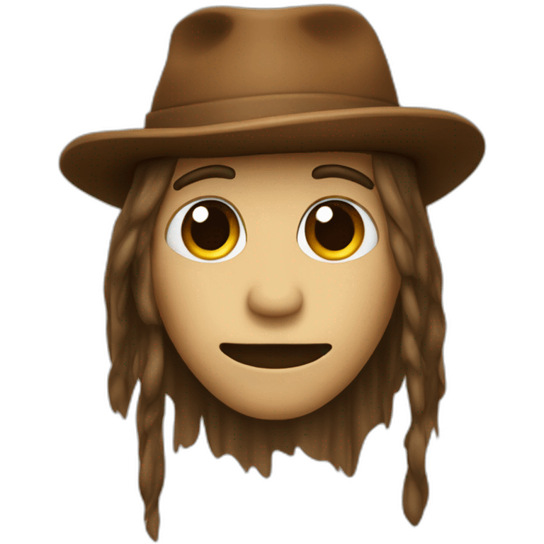 creeper with a brown hat emoji