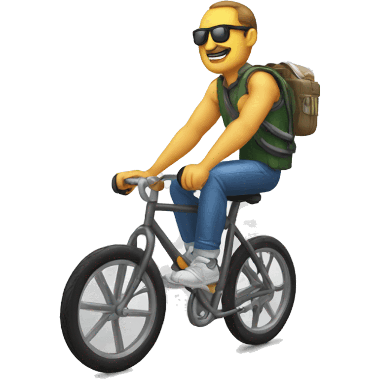 Meloni sur un velo emoji