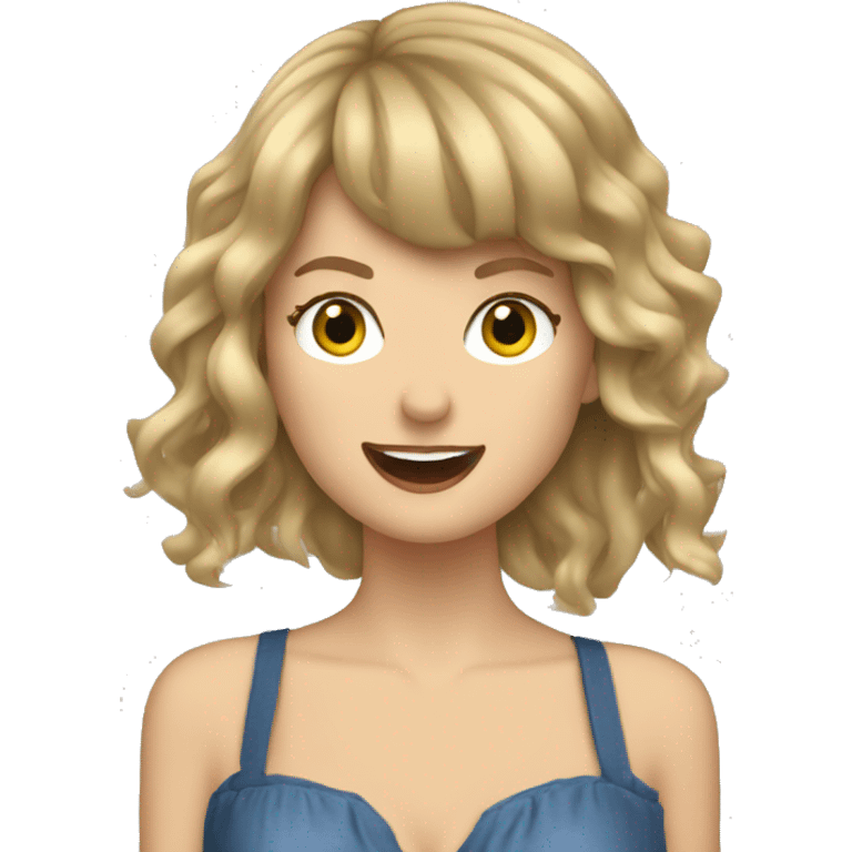 Taylor Swift singing emoji