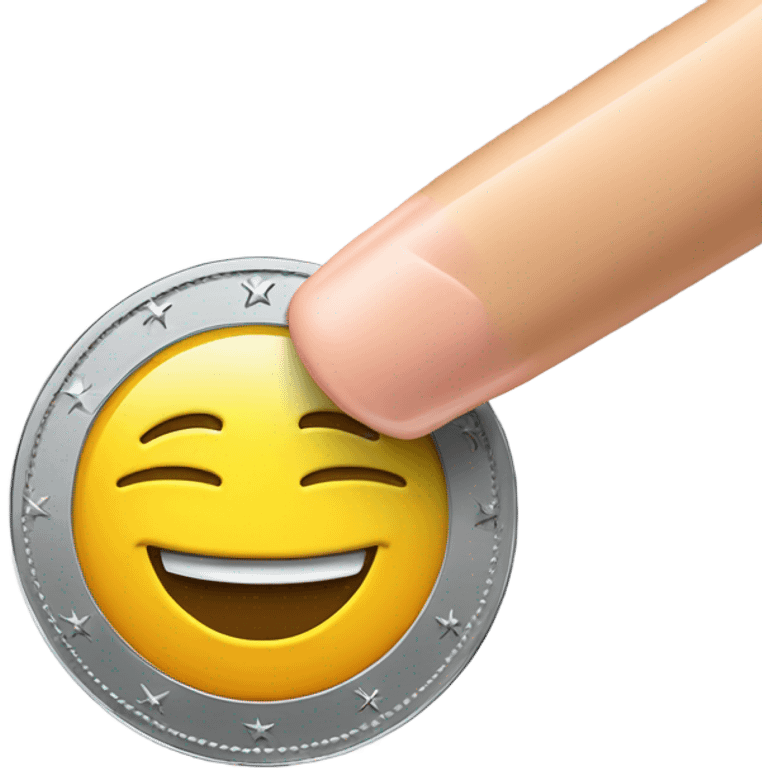 A coin being pulled by a magnet, symbolizing attractive advertising. emoji