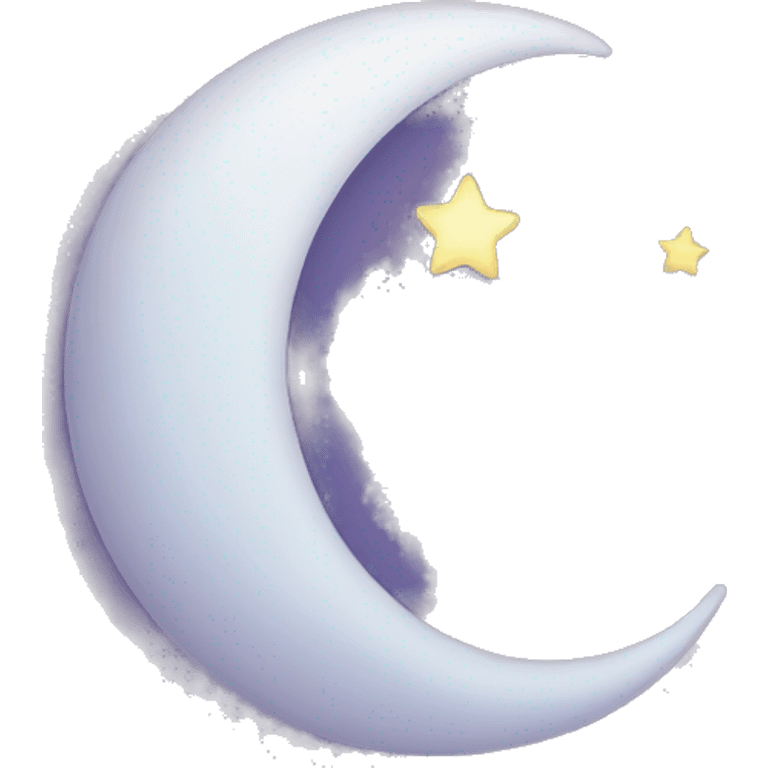 A crescent Moon  emoji