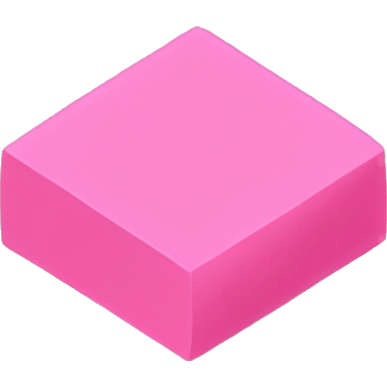 pink eraser parallelogram shape emoji