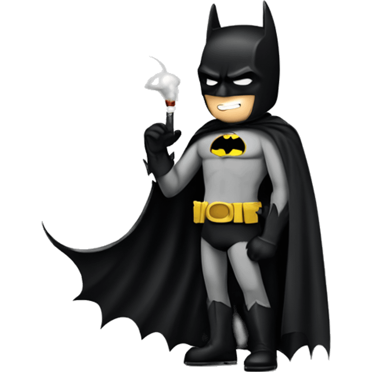 batman smoking cigarette emoji