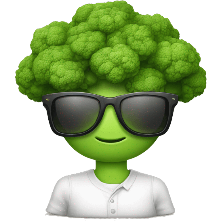 Brócoli con gafas de sol  emoji