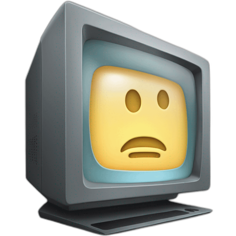 modern computer flat screen with letters "Z T P" displayed emoji