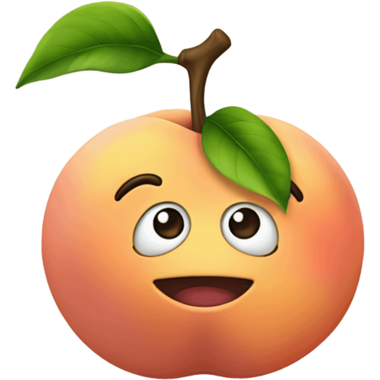 Peach clin d’œil  emoji