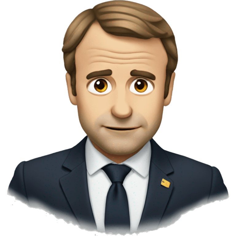 Macron triste emoji