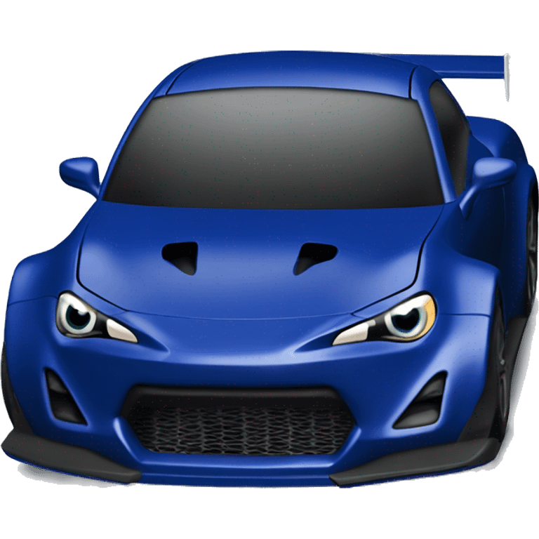 Dark blue Card stock Papercraft fr-s racecar emoji