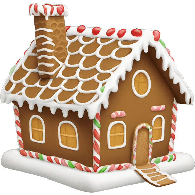 Gingerbread house emoji