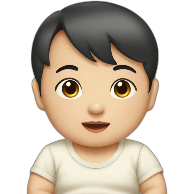 a picture of asian baby emoji