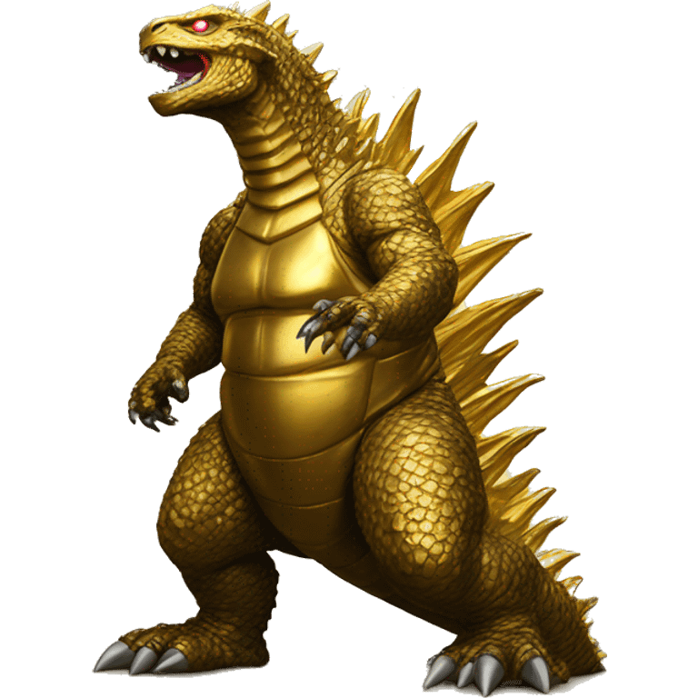 Gold Godzilla  emoji