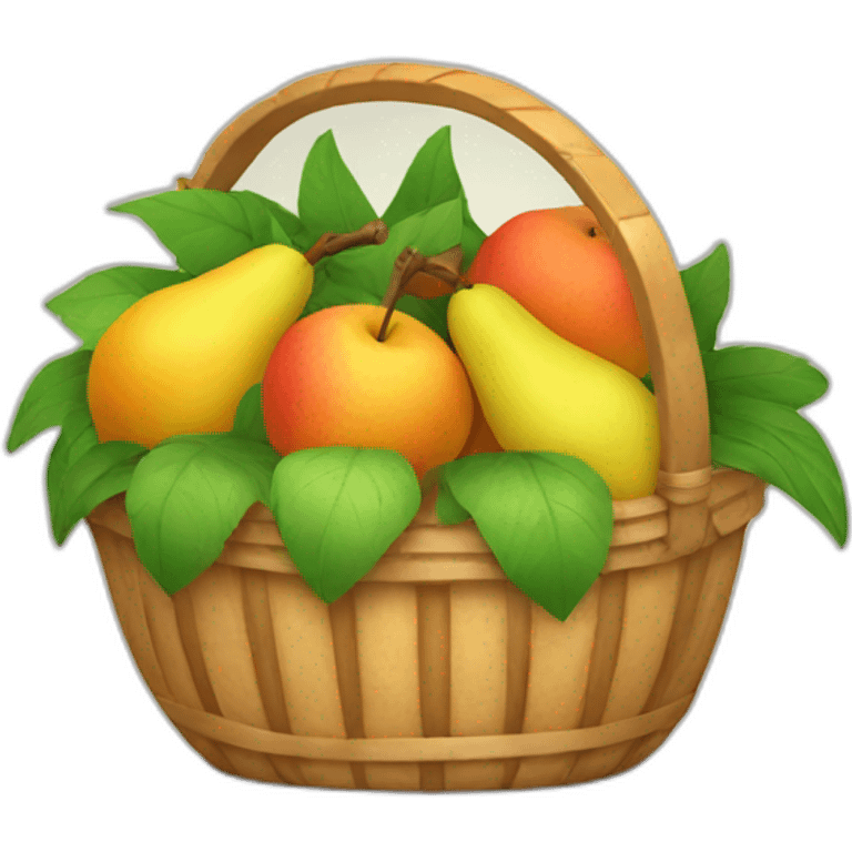 Fruit basket emoji