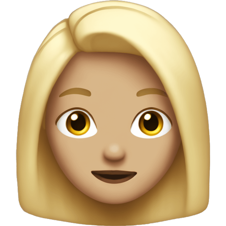 Cute rock girl with blond hair  emoji