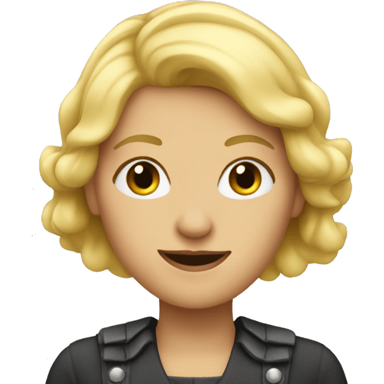 Blonde frau emoji