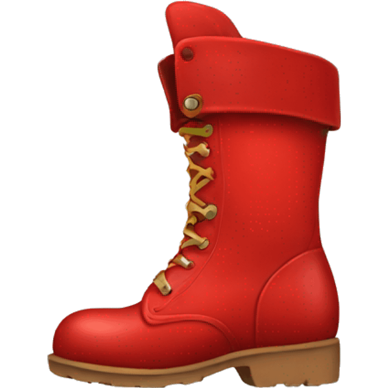 RED BOOT emoji