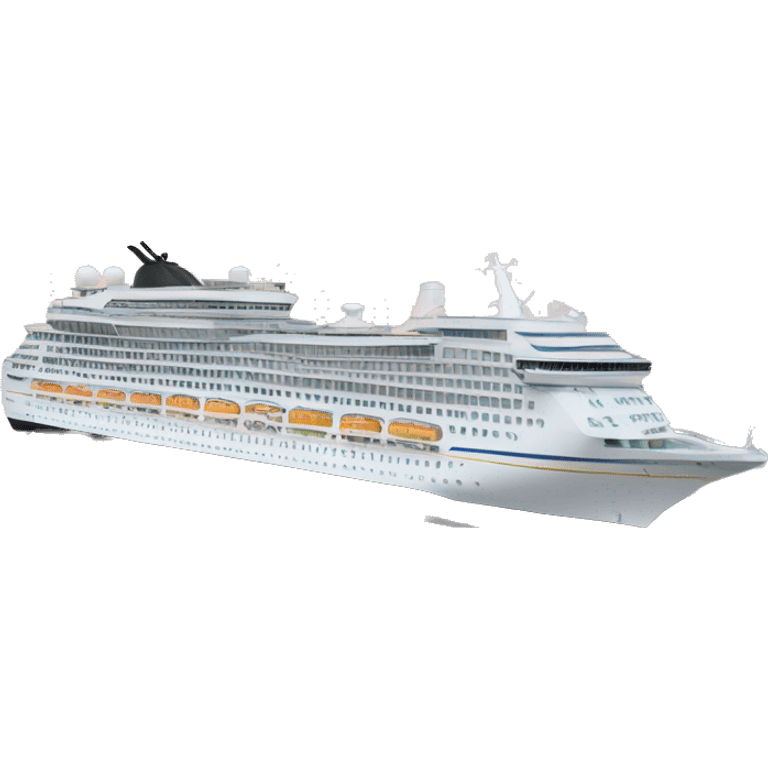 cruise ship leaving without all its passengers  emoji