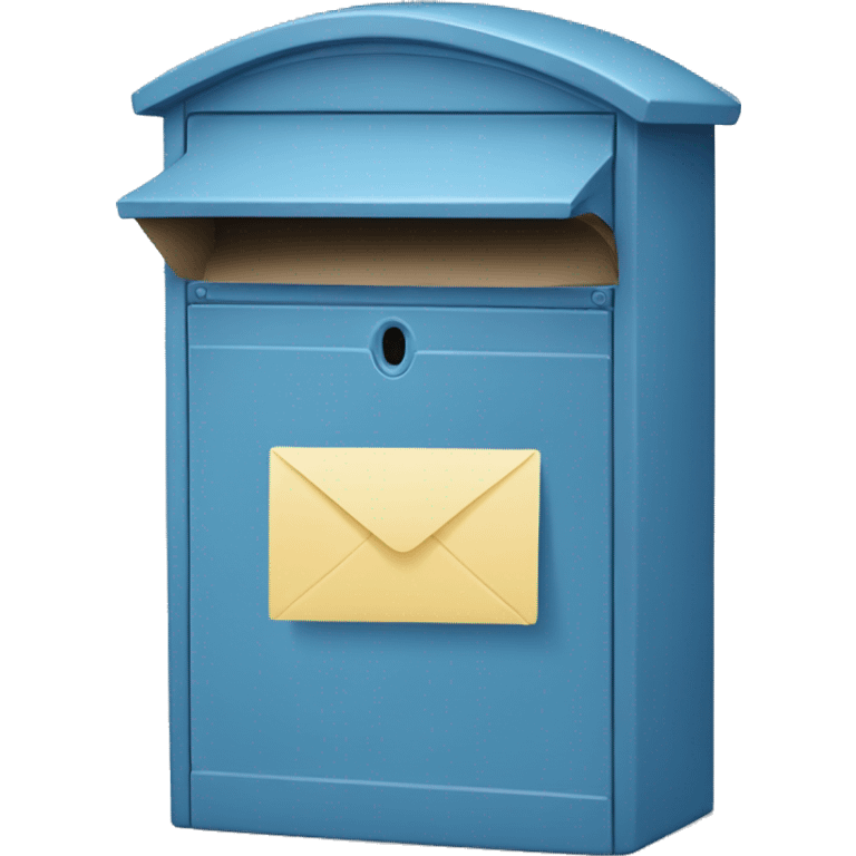 letter box in blue color emoji