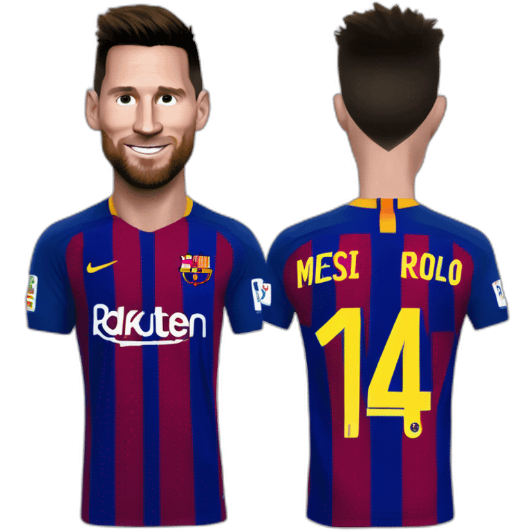 Messi sur ronaldo emoji