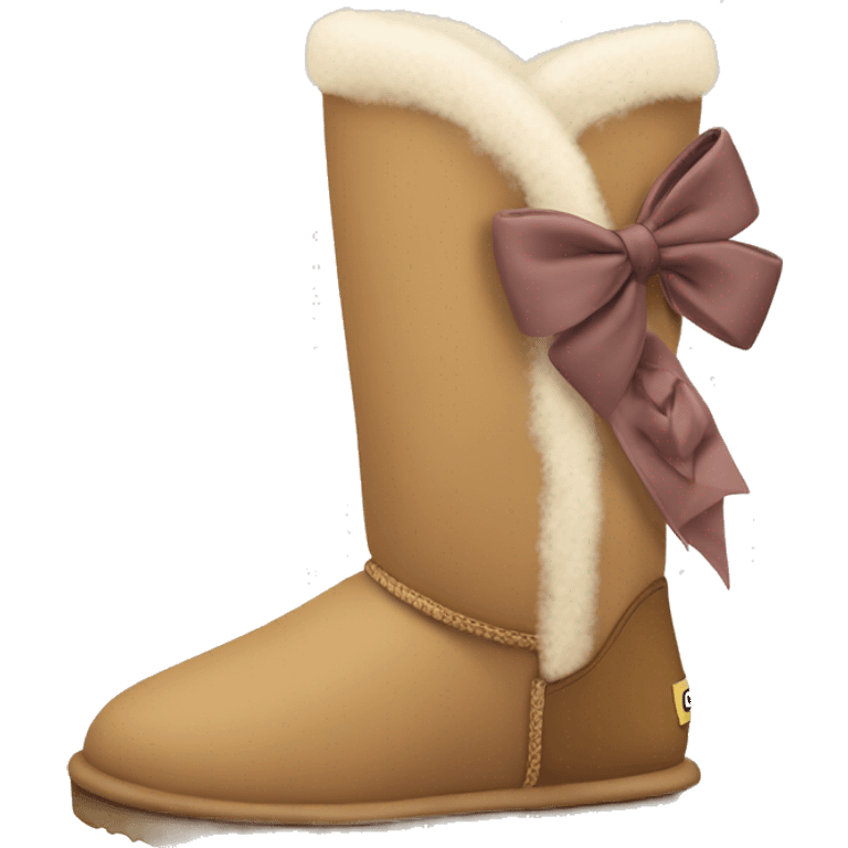 Ugg boots with a bow emoji